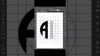 Modern momogram AU logo design | Adobe illustrator grid tutorial #shorts #logo #viral