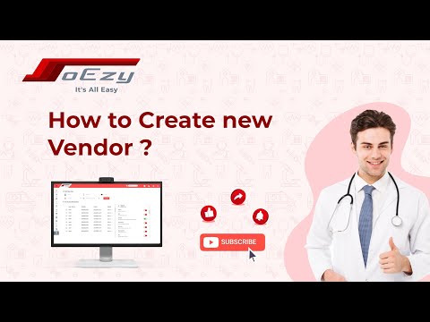 How to Create new Vendor?| Soezy Pharmacy software |Medical store software | Retail billing Software