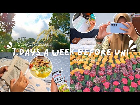 7 days a week before uni 🌾 | aesthetic Indonesian vlog | productive & chill days ⛅️ [Indonesia]