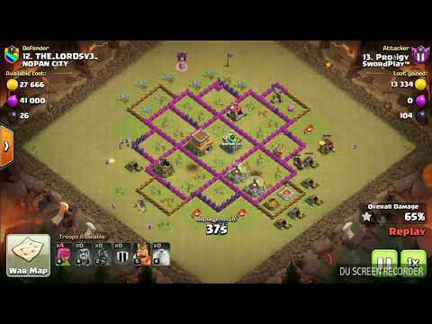 Th7 vs Th8 | SwordPlay War Attacks | Mass hog attack strategy in Th7 | Featuring Prodigy