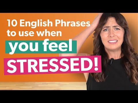 UNDER PRESSURE? 😰 10 English Phrases to use when you feel STRESSED