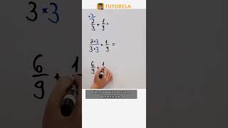 Master Fraction Addition: Solve 2/3 + 1/9 #Math #OperationsWithFractions #AdditionOfFractions