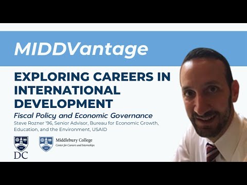 MIDDVantage Exploring Careers in International Development Ep 7 with Steve Rozner ‘96