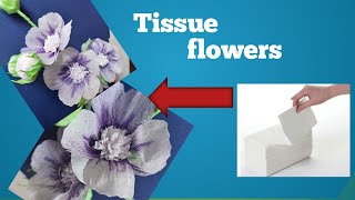 How to make tissue paper flower - DIY tissue paper flower tutorial - tissue flower ideas