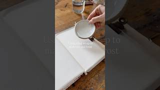 How To Make Ice Using Watercolor + Cling Wrap