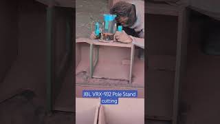 JBL VRX-932 pole stand cutting in process. #wood #rcfbox #woodworking ##jbl #dj #rcf #jblcabinet