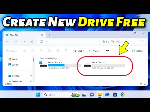 How to Create New drive On windows 11 | Create New Partition Windows 11 | Create New Disk Volume