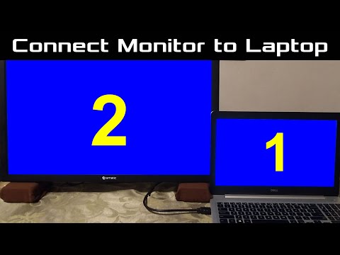 Connect a Monitor to Laptop - Windows 10
