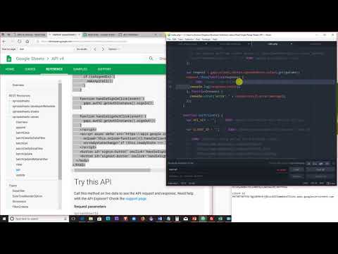 Google Sheets API - Read Data - Part 2