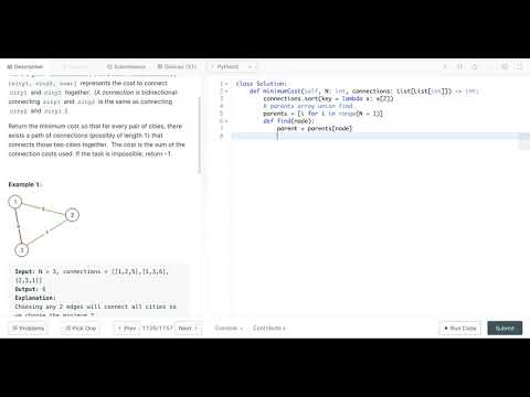 Amazon Coding Interview Question: Connecting Cities With Minimum Cost