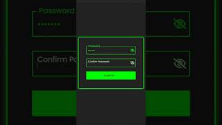 Password Show and Hide using HTML CSS & JavaScript #animation