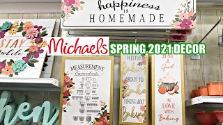 MICHAELS SPRING 2021 DECOR NEW FINDS! SHOP WITH ME