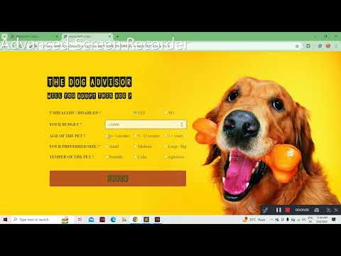 THE DOG ADVISOR using HTML5 , CSS & JS.