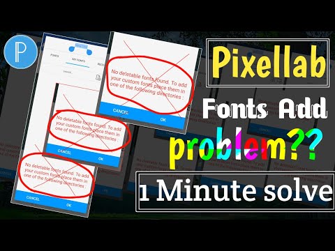 how to add custom font in pixellab 2024| pixellab font add problem| ফ্রন্ট অ্যাড করার সমস্যা সমাধান|