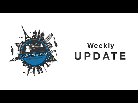 SAP Online Track - Weekly Update #3