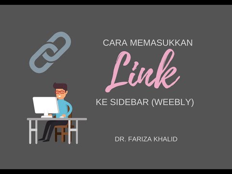 Cara memasukkan link URL blog rakan di sidebar Weebly