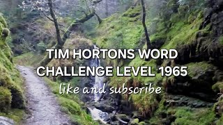 Tim Hortons Word Challenge Level 1965 #timhortons #free #newvideo #subscribe 