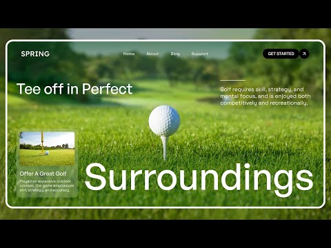 Create Your Dream Golf Website in Figma ⛳✨ | Modern UI/UX Design Tutorial