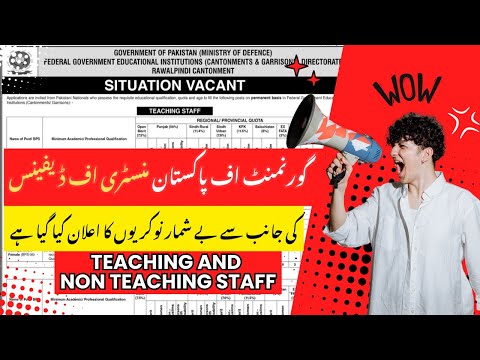 Jobs in Pakistan 2025 – Latest FGEI Jobs 2025 – Teaching & Non Teaching Vacancies in Pakistan #fgei