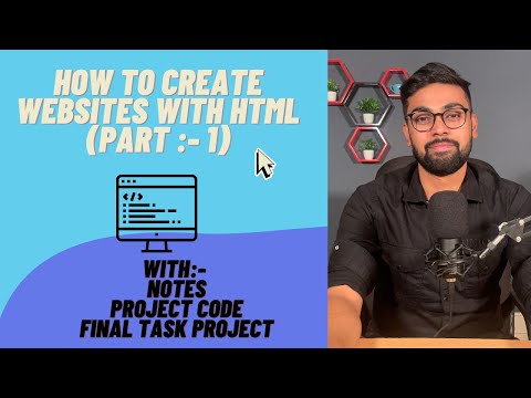 How to easily create websites with HTML. PART 1 (Hindi)