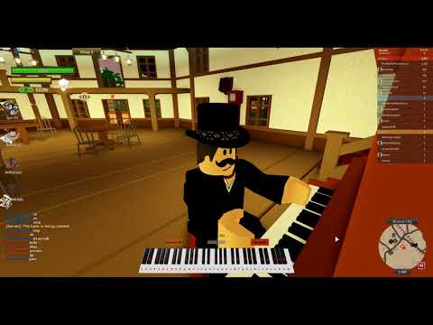 Playing the Howl's Moving Castle theme on Piano (Roblox)