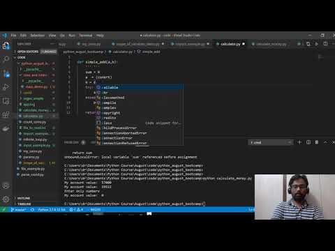 Python boot camp | Session 12 | Project: Skeletal code (cont.) and input data