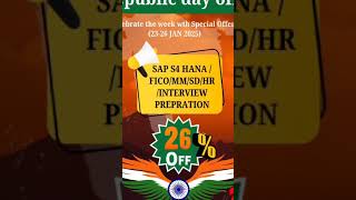 Republic Day Special Offer Sap S4 courses#sapcourse#saponlinecourse#sapliveclasses