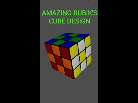 Amazing Rubik's Cube Design|| Easy way#youtubeshorts