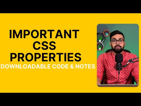 Important CSS Properties that you need to know. (Hindi)