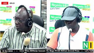 The Discourse With Jimi Disu, Saturday 18/10/2025