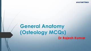 30 Conceptual Questions (General Osteology MCQs Bone and Cartilage)General Anatomy | Dr Rajesh Kumar