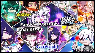 || Fandom react to each other || Introduction || Part 01/11 || !2X Speed! ||