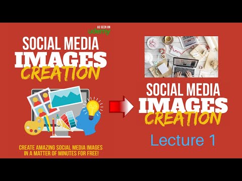 Social Media Images Creation || social media image design video tutorials. (Lecture 1)