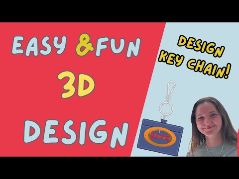 Easy & Fun 3D design: 🌟Create Key Chain with Your Name 🪄