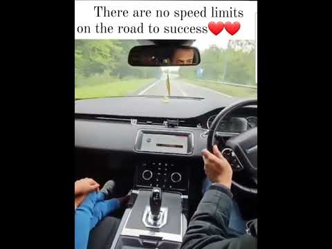 There are no speed limits to the road of success