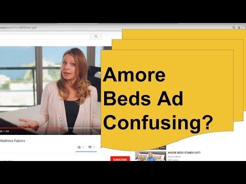 Amore Beds YouTube Side Ad (to Video Watch Page Ad)