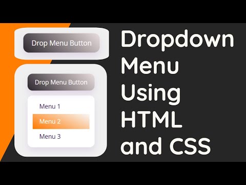 Simple Dropdown Menu Using HTML and CSS