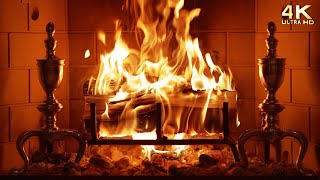 🔥 Crackling Fireplace 4k 🔥 10 Hours Christmas Yule Log (No Music, No Ads)
