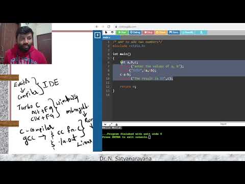 Execution of C Program LIVE | Compilation | Execution of Simple C Program | in differnt Environments