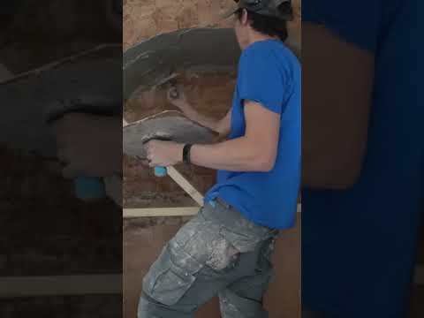 Forming an arch - Traditional plastering method #artisan #craftsman #construction #career