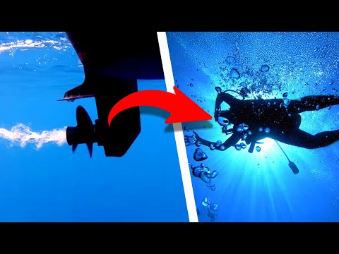 Diver Gets Too Close to a Propeller