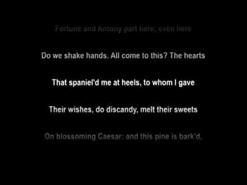 Monologue: ANTONY - Antony & Cleopatra (Act 4, Scene 12)