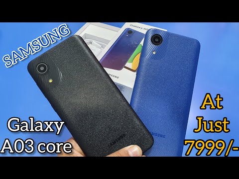 samsung galaxy A03 core 7999/- Full specs camera, battery, processor review and unboxing #samsung