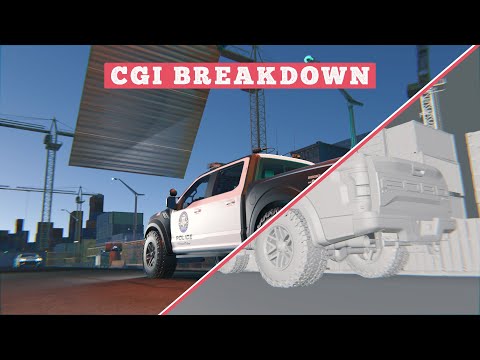 CGI Breakdown blender | VFX CGI Breakdown | car animation blender