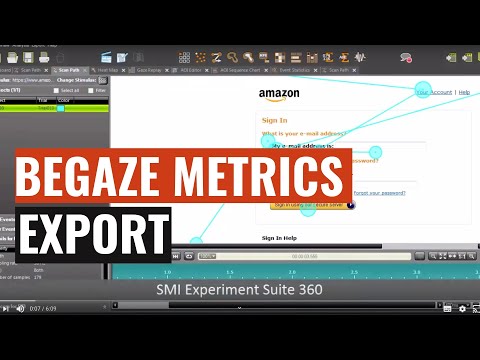 SMI Eye Tracking : Tutorial BeGaze Metrics Export