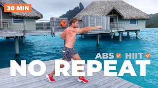 30 Minute Flat Abs + Full Body HIIT (No Equipment)