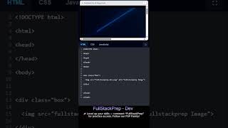 This Image Is Loaded Using CSS 🤯 #fullstackprep #coding #codeprep #webdesign #htmlcss #programming