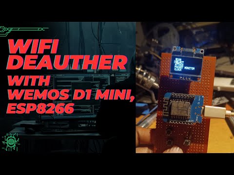 WIFI DEAUTHER WITH ESP8266 ,WEMOS D1 MINI | EASIEST METHOD | #embeddedsystem #esp8266 #wifihacking