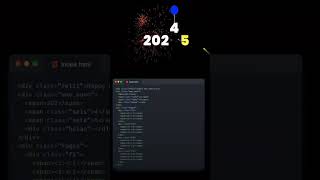 New year web Design #foryou #coding #webcode #python #pythonwebdev #programming #css #webcoder