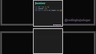 Junior Vs Senior Developer #shorts #coding #development #webdevelopment